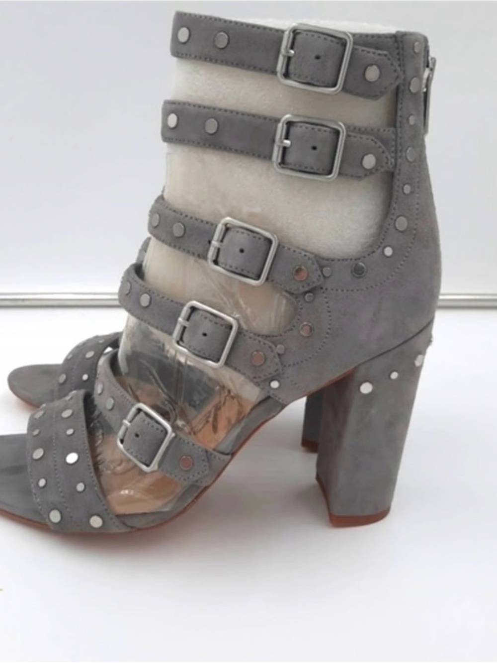 Sam Edelman women’s Studded Grey Strappy Women's Sandals size 9